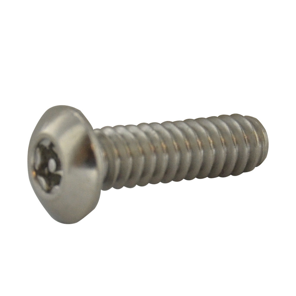 #6-32 x 1/2 Inch Stainless Steel Torx Pin Button Head Tamper Resistant Machine Screw