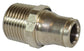 1/8 Inch X M4 Nickel Plated Brass Push-In Tube Male Connector