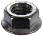 1/4-28 Fine Zinc Plated Grade 2 Spin Lock Serrated Flange Nut