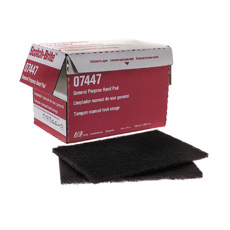 3M 6 Inch x 9 Inch Ultra Fine Scuff Pad Gray Silicon Carbide - 20 Per Box