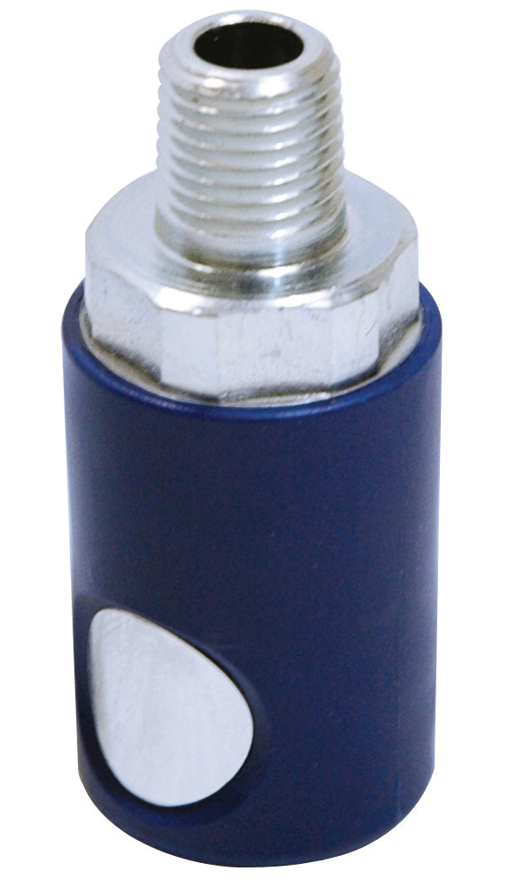 1/4 Inch Basic Size Industrial Interchange Push Button Air Plug 1/4 Inch Male Npt
