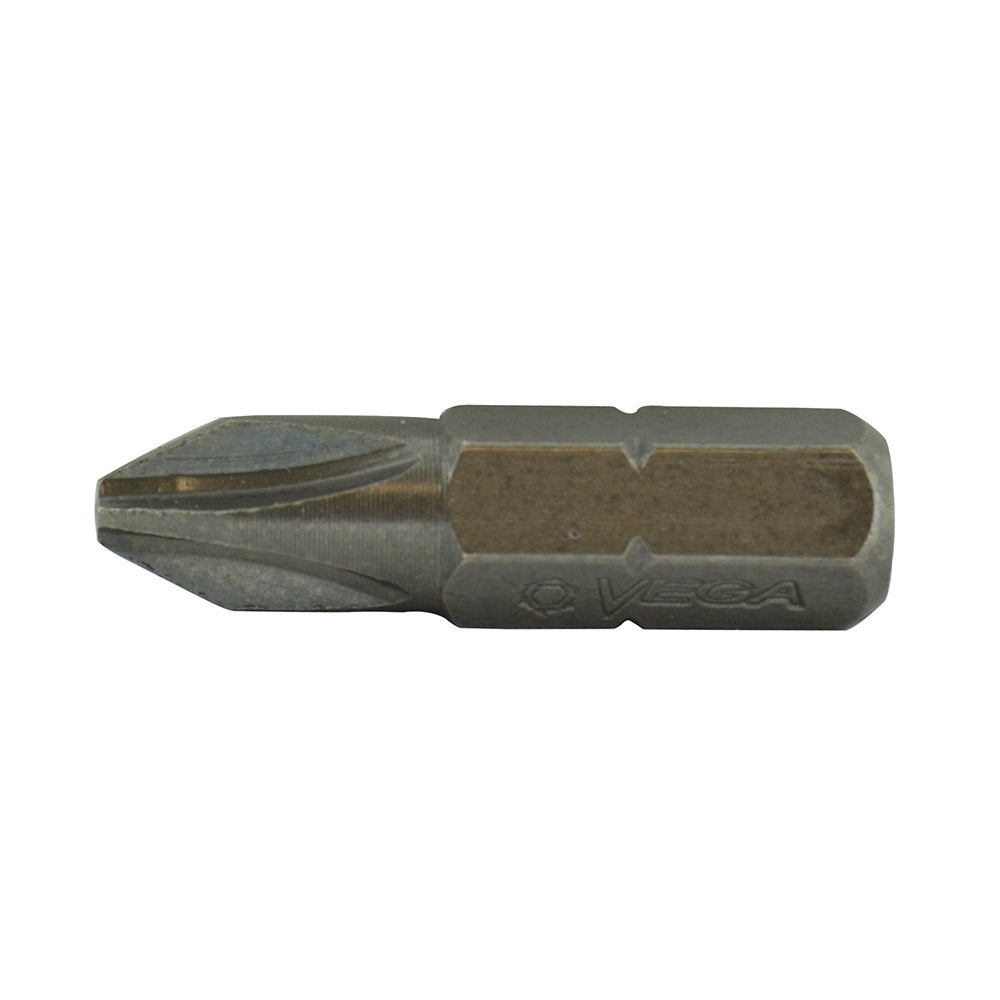 Phillips® Drive 1/4 Inch Hex Shank #1 Tip 1 Inch Length Gunmetal Gray Steel Insert Bit