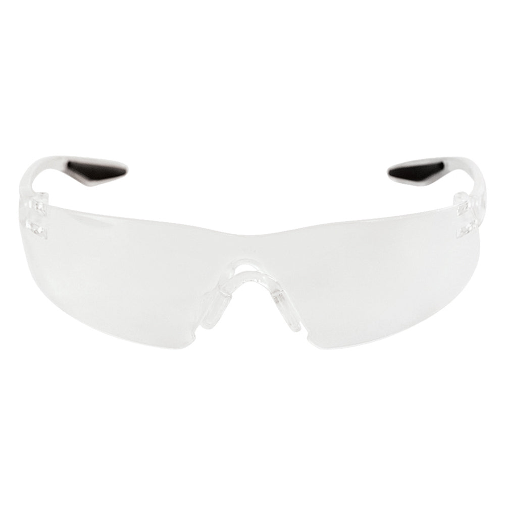 Discus Indoor/Outdoor Lens- Frosted Clear Frame Safety Glasses