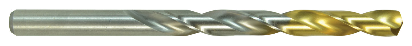 7/64 Inch Wolverine 135-Degree Point Jobber Length High-Speed Steel (HSS) Drill Bit Tin Coated Tip