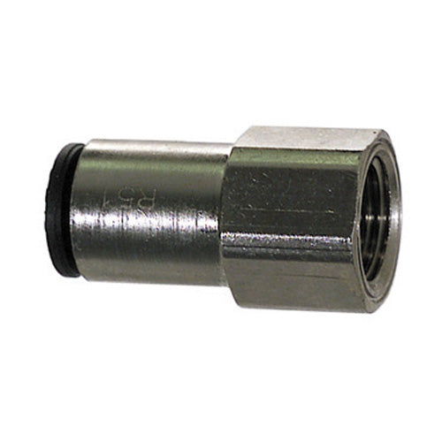 1/8 Tube X 1/4 Inch FPT Nickel Plated Brass Female Connector