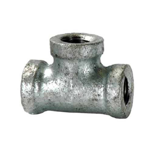1-1/2 Inch Sch 40 Fnpt Galvanized Malleable Iron Straight Tee