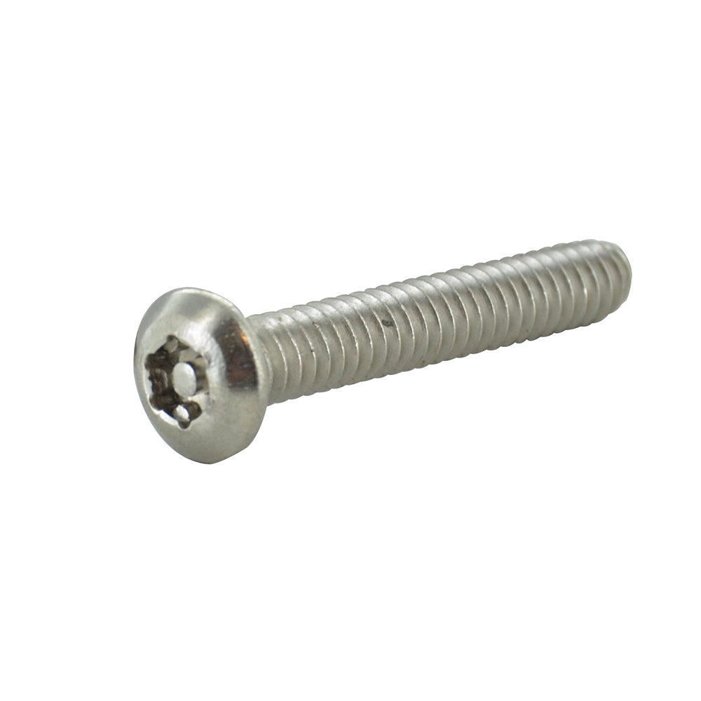 #10-24 x 1-1/4 Inch Stainless Steel Torx Pin Button Head Tamper Resistant Machine Screw