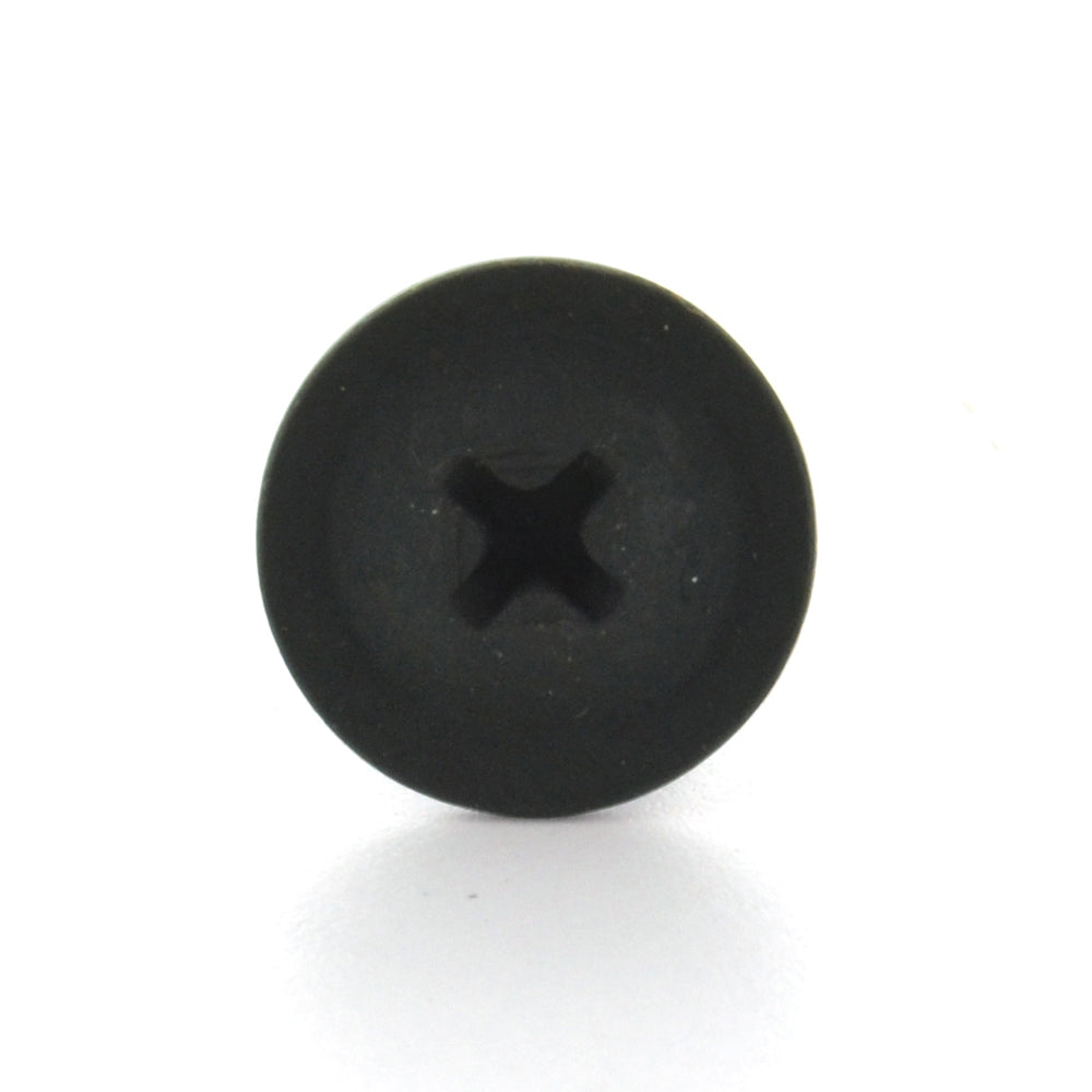 #8 x 1-1/2 Inch Black Oxide Alloy Steel Round Head Type-Ab Self-Tapping Sheet Metal Screw