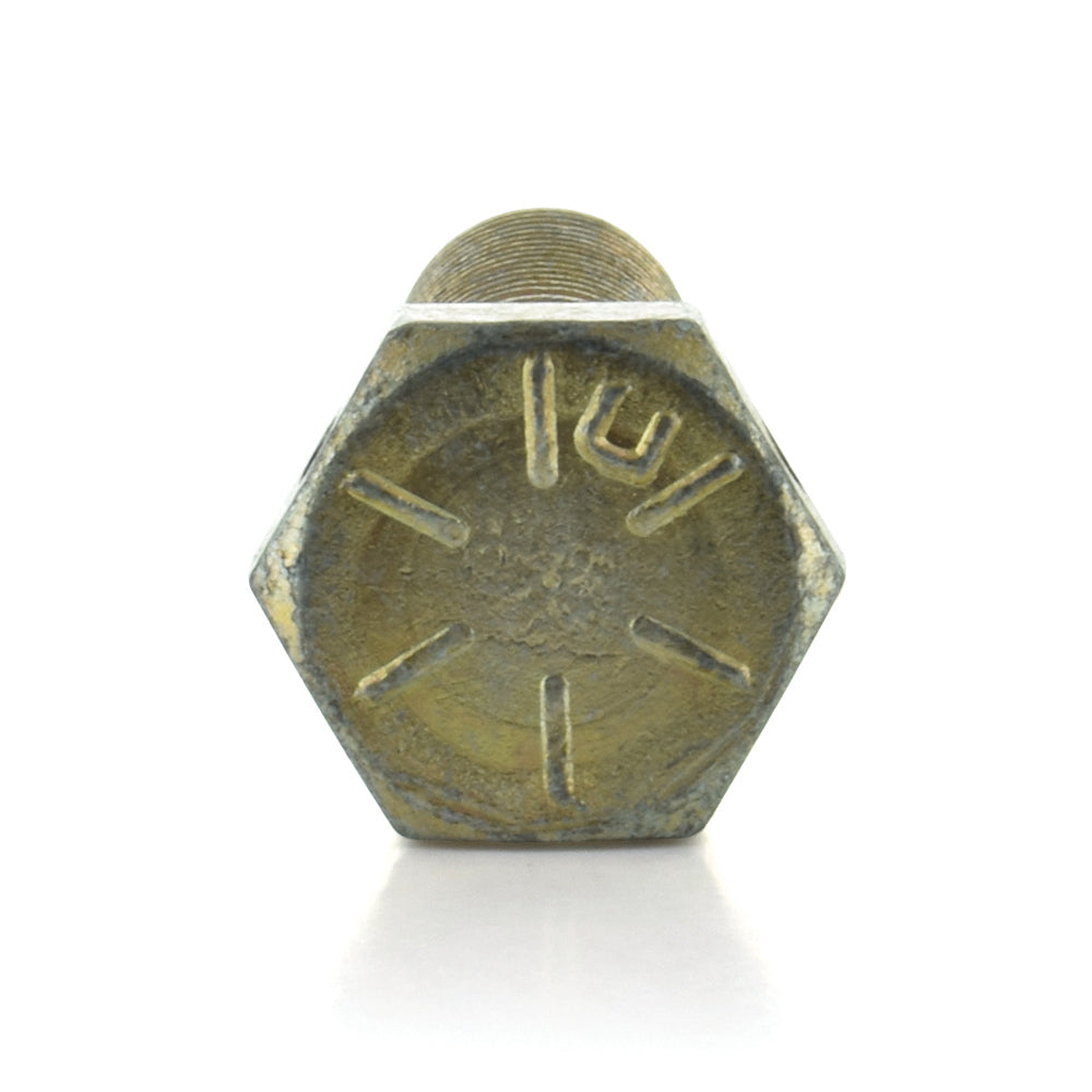 Grade 8 Hex Cap Screw Zinc Yellow hole through head