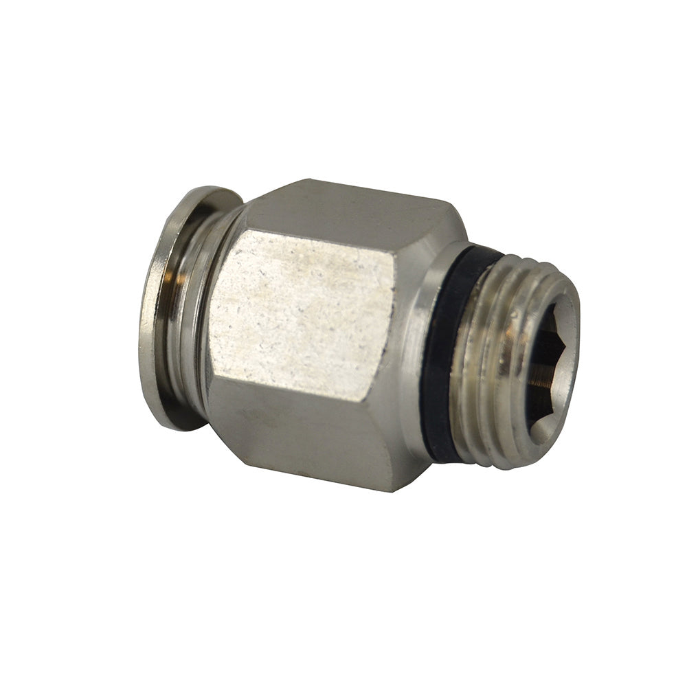 M6 Tube X 1/4 Inch Pipe Straight Male Adaptor Short - Universal Thread