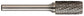 1/2" Cylindrical End Cut 1/4" Shank Carbide Bur