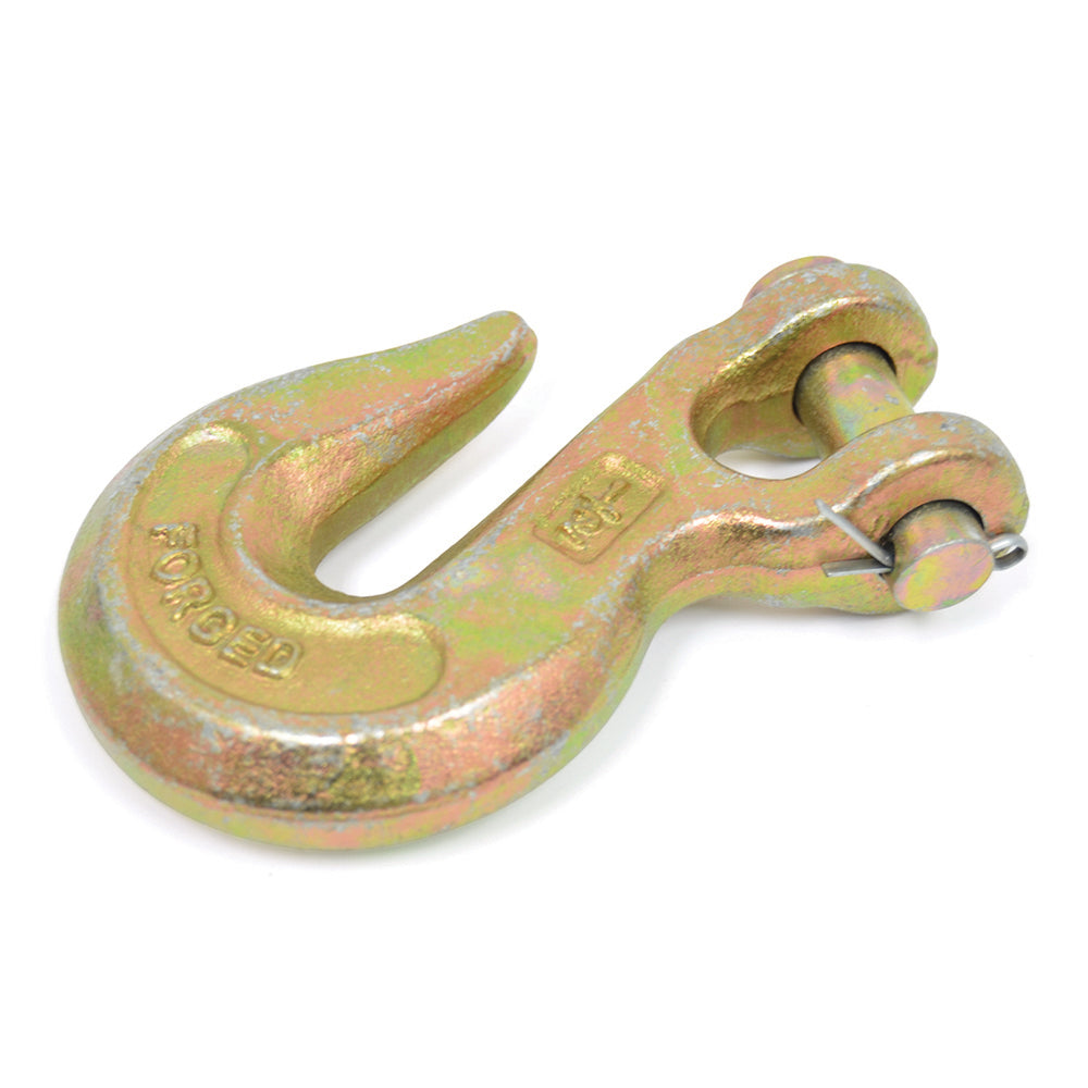 1/4 Inch Grade 70 Yellow Chromate Transport Clevis Grab Hook