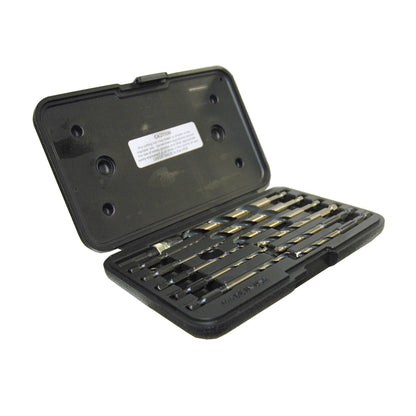 12 Piece Amber Gold High Molybdenum Tool Steel 1/4" Quick Release Drills Set W Quick Release Adaptor & Hard Case
