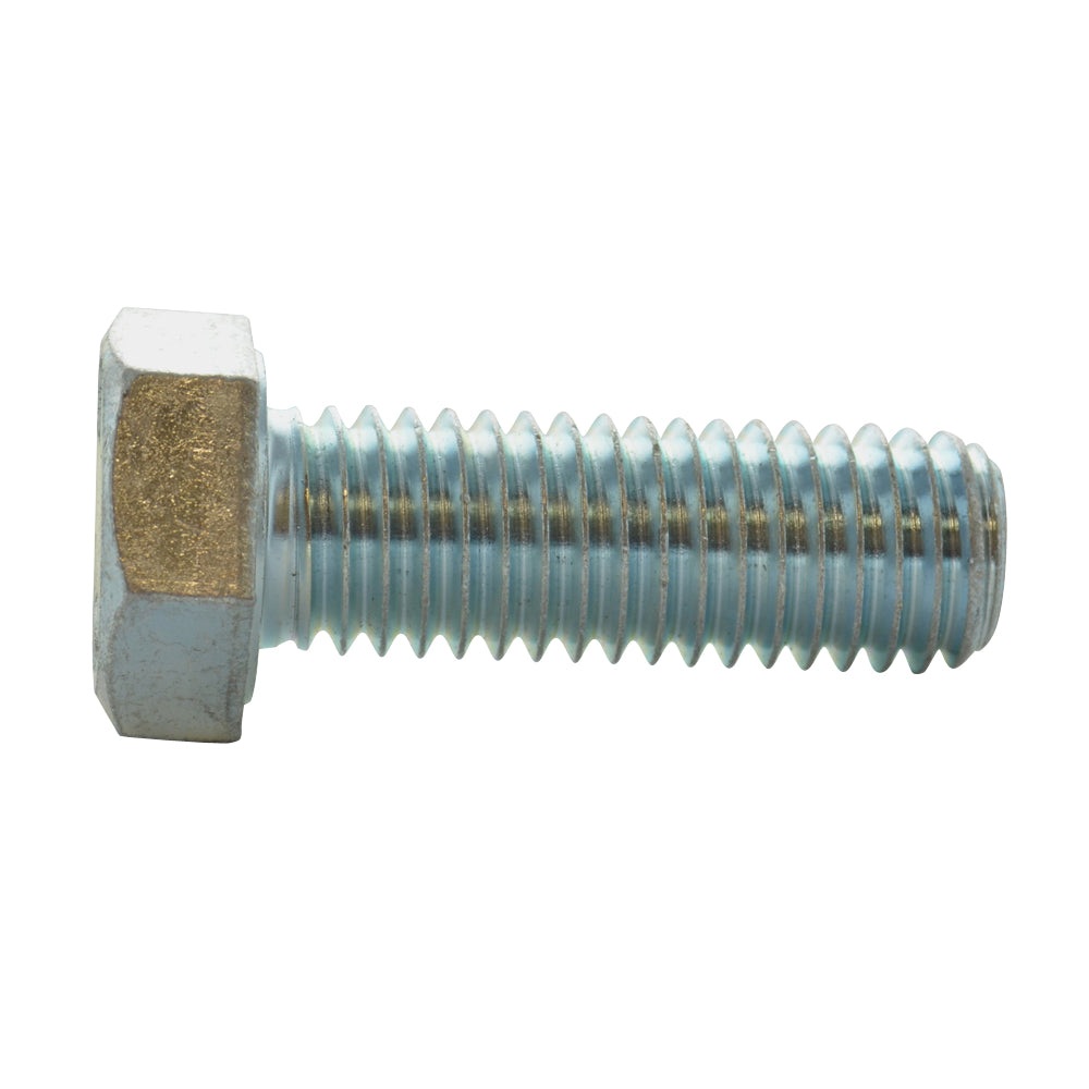 9/16-12 x 2-3/4 Inch Coarse Grade 5 Zinc Plated Medium Carbon Steel Hex Head Cap Screw
