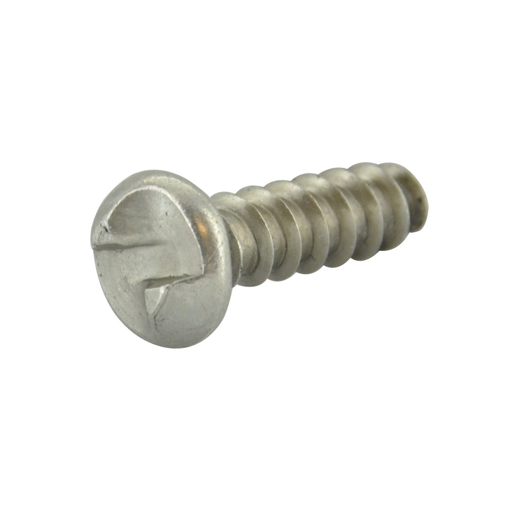 #6 x 1/2 Inch Stainless Steel One-Way Round Head Sheet Metal Screw