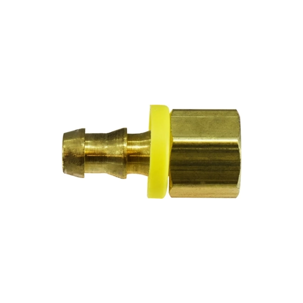1/4 Inch X 1/4 Inch FPT X Barb Hose CA360 Brass Barb-Tite Female Pipe