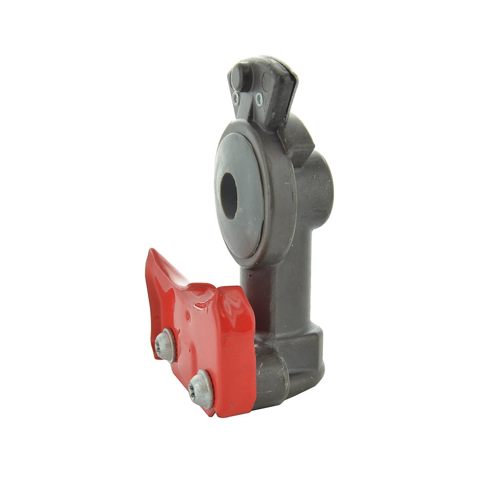 1/2-14 Nptf Red Urethane Seal Plated Aluminum Emergency Premium Gladhand