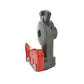 1/2-14 Nptf Red Urethane Seal Plated Aluminum Emergency Premium Gladhand