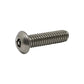 #8-32 x 1/2 Inch Stainless Steel Hex Pin Button Head Tamper Resistant Machine Screw