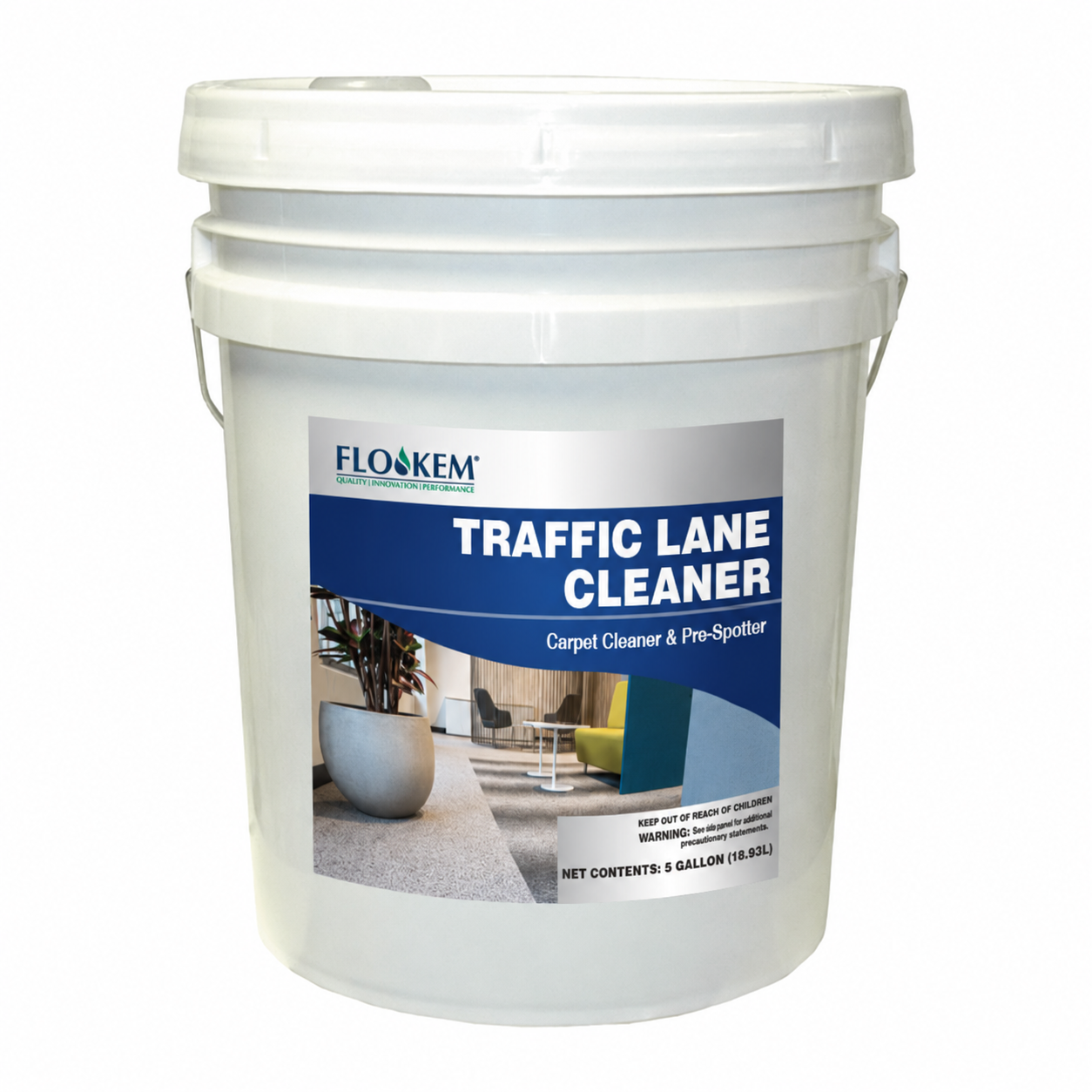 Flo/Kem Traffic Lane Cleaner- Carpet Cleaner & Pre-Spotter - 5 Gallon