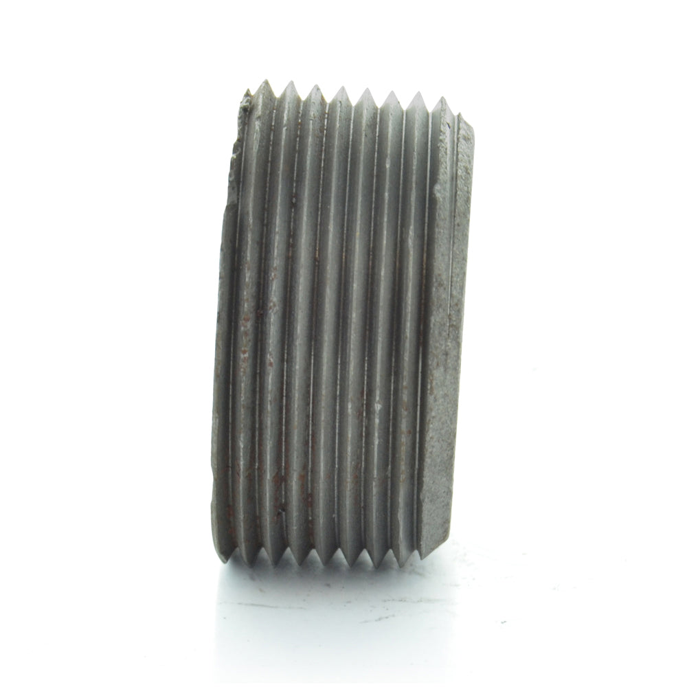 1/2 Inch Sch 40 Mnpt Black Welded Malleable Iron Square Head Pipe Plug
