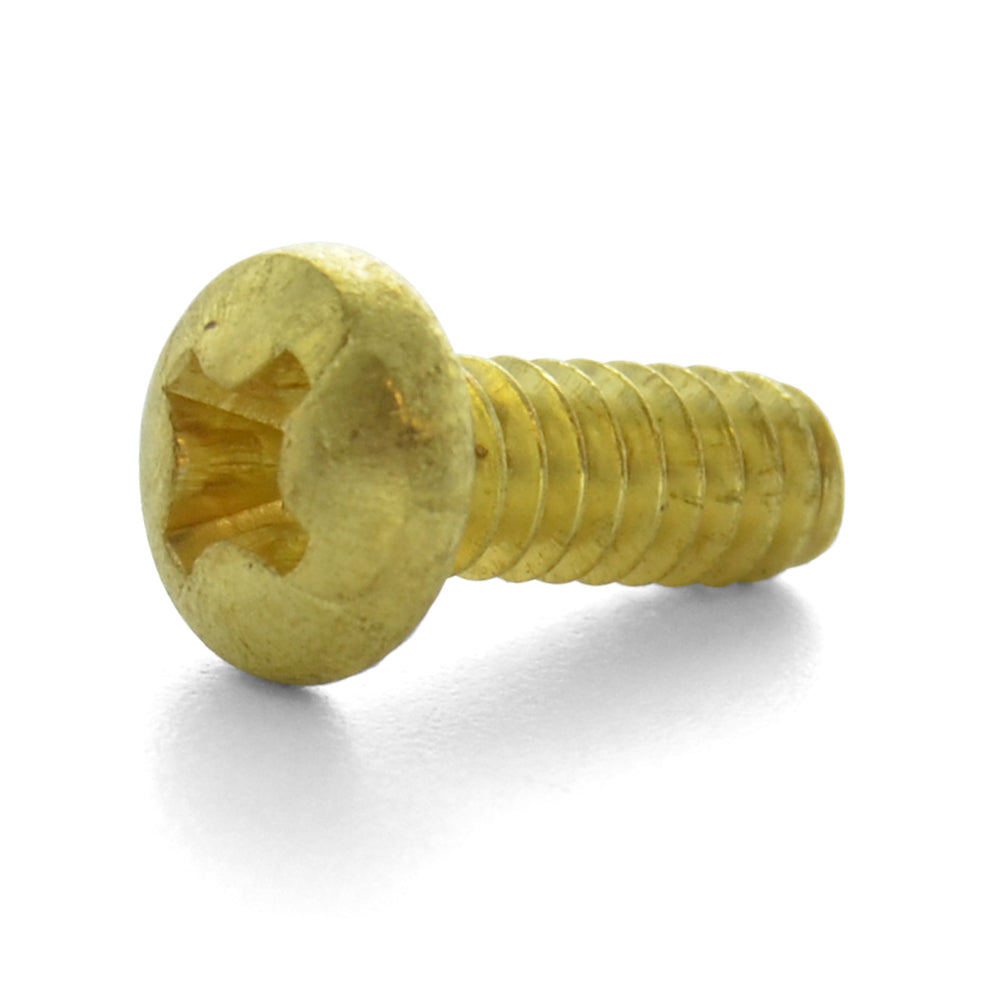 Brass Phil Pan Machine Screw 6-32X3/8