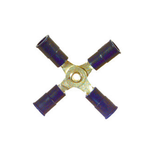16-14 Gauge 4-Way Connector PVC Insulated Blue