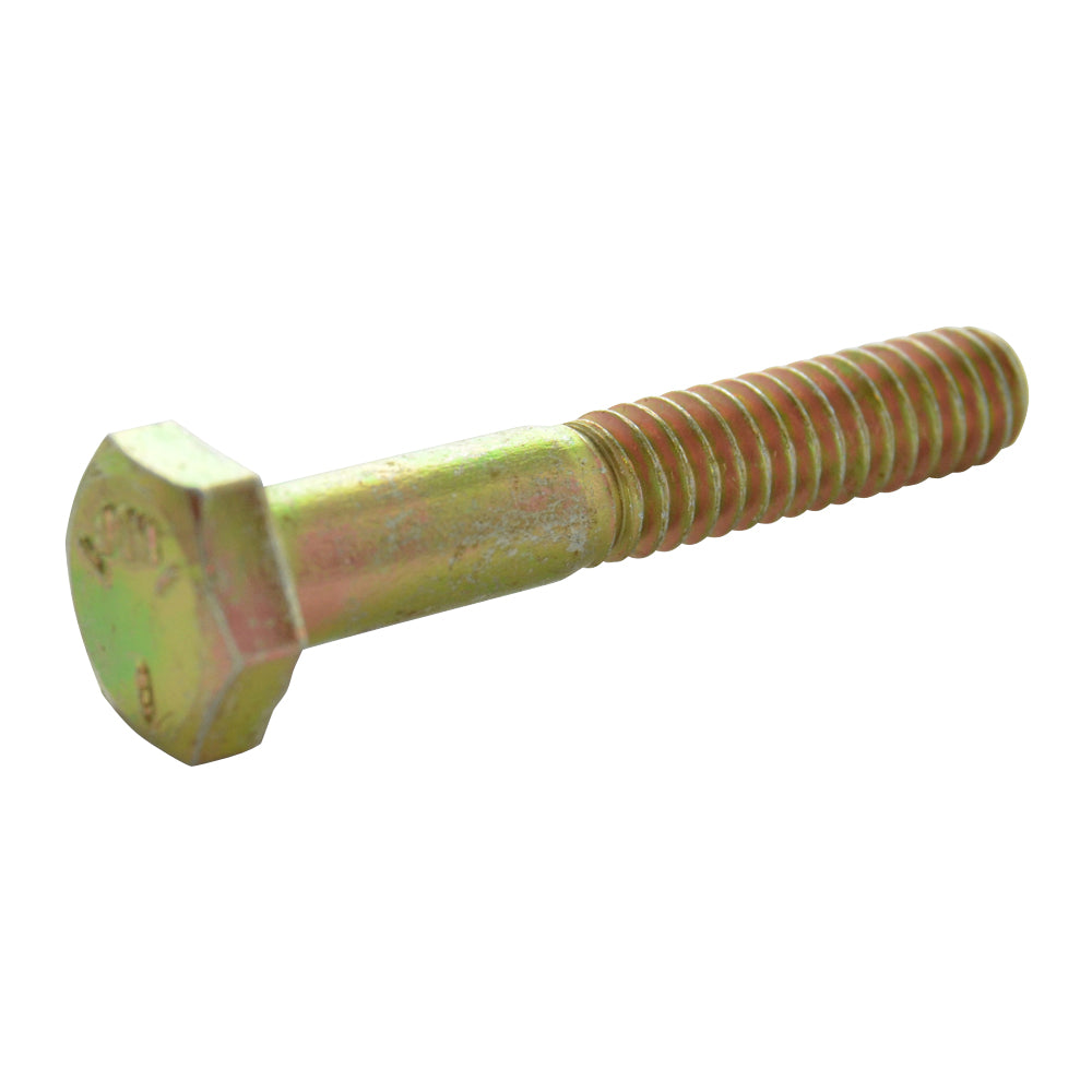 1/4-20 X 1 1/2 Hex Cap Gr5 Yellow Zinc