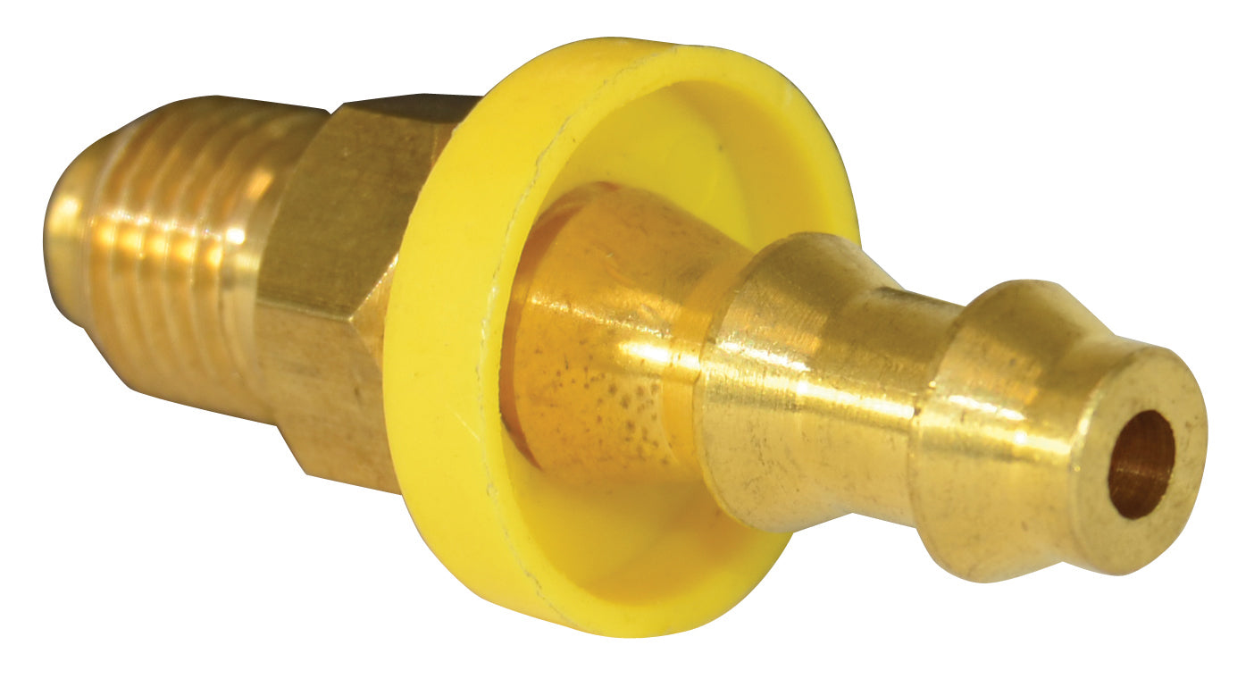 3/16 Inch X 1/4 Inch Barb Hose X Tube CA360 Brass Barb-Tite Male Inverted Swivel