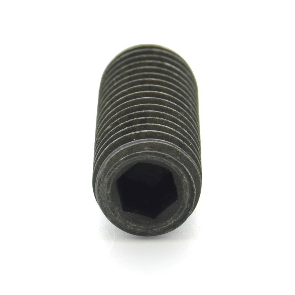 M4 x 0.7 x 12 Mm Coarse Black Oxide Alloy Steel DIN 916 Cup Point Socket Head Set Screw
