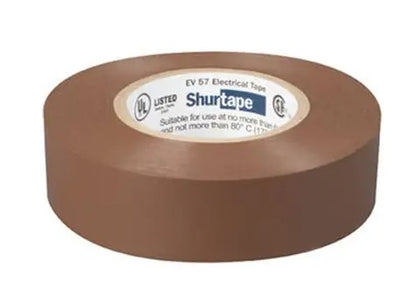Professional Grade Vinyl Electrical Tape - Brown - 3/4 x 60'