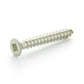 #10 x 1-1/2 Inch Plain 18-8 (A2) Stainless Steel Flat - Countersunk Head Type-Ab Self-Tapping Sheet Metal Screw