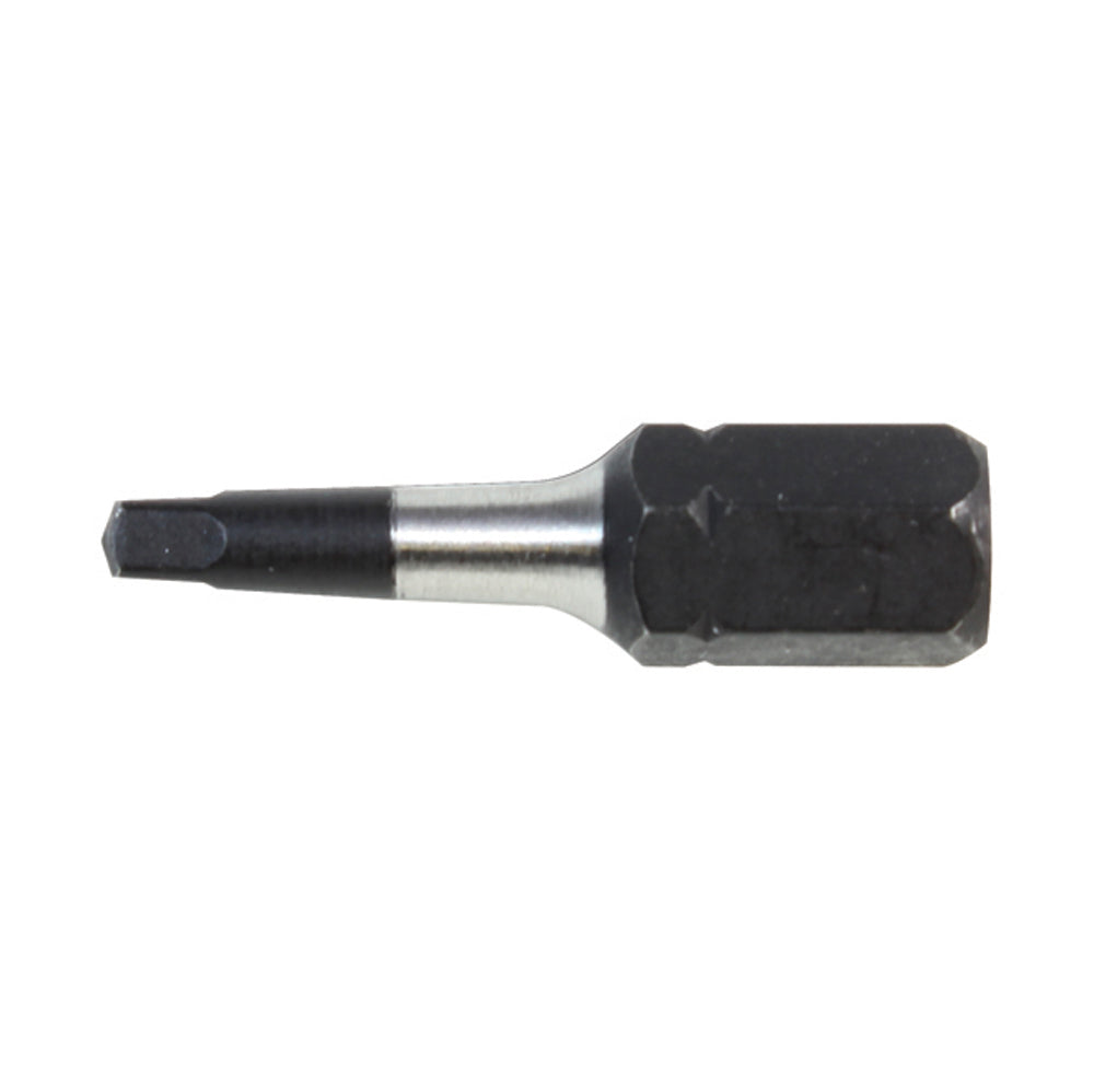 #2 Square Recess Drive 1/4 Inch Shank 3-1/2 Inch Length Alloy76� Steel Shockwave� Impact Insert Bit
