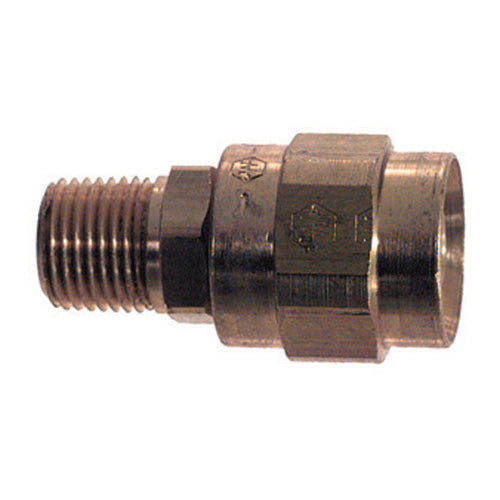 1/4 Inch X 1/8 Inch Male Pipe Rigid NPTF CA360 Brass 009 B Series Weatherhead Field Attachable Coupling