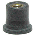#10-32 x 1/2 Inch Well Nut Neoprene With Captive Brass Nut