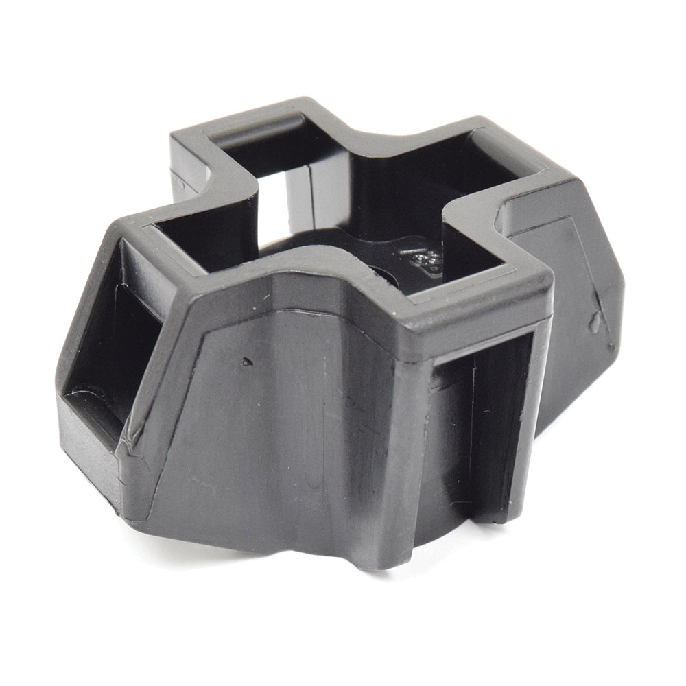 1/2 Inch Heavy-Duty Cable Tie Stud Mount Black Uv Nylon 66 - Clearance