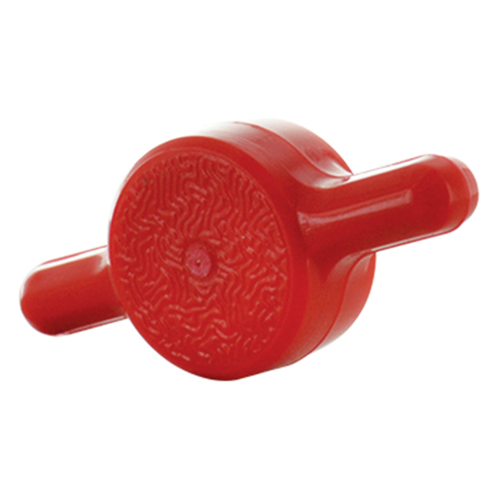 Red Tee Thumb Screw Knob -3/8 Inch (1-3/4 Inch Diameter)