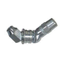 1/8 Inch NPTF (National Pipe Taper Fuel) Lincoln 45-Degree Elbow Hydraulic Adapter 5848