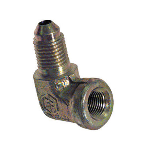1/4 Inch X 1/2 Inch 10000 Psi Zinc Plated Carbon Steel Male JIC To Female Pipe 90 Degree Elbow JIC 37 Degree Adapter