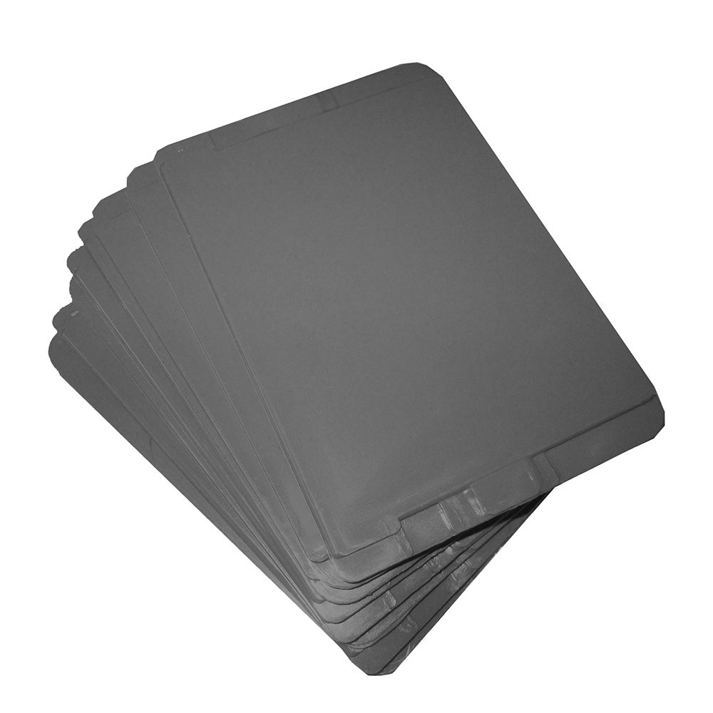 5-1/4 Inch X 2-1/2 Inch Gray High Impact Plastic Drawer Dividers - 12 Pack