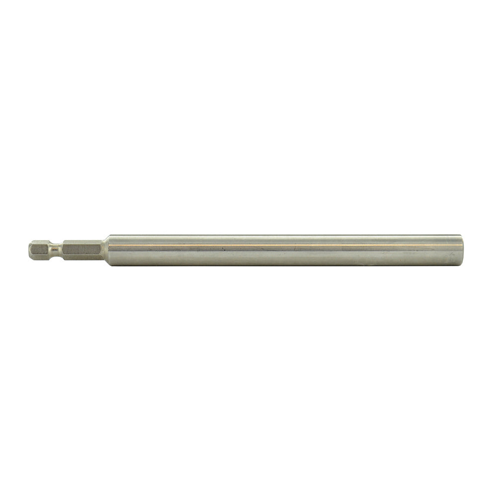 1/4 Inch Hex Drive 1/4 Inch Shank 6 Inch Length Stainless Steel Magnetic Bit Holder With C-Ring