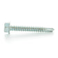 #10-16 x 1/2 Inch Zinc Plated Low Carbon Steel #2 Point Indented Hex Washer Head Self-Drilling Tek Screw