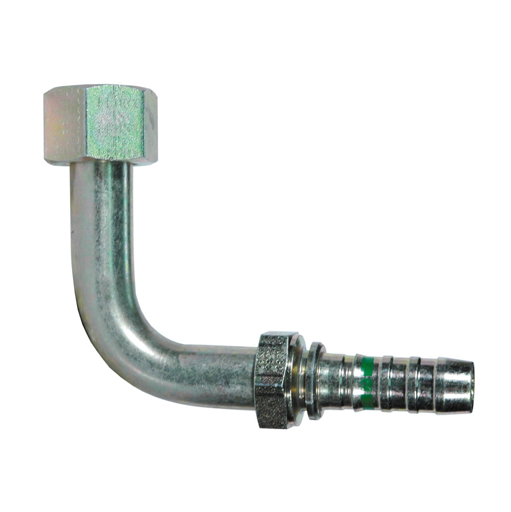 Global Spiral Flat Face O-Ring Swivel 90L 3/4X3/4