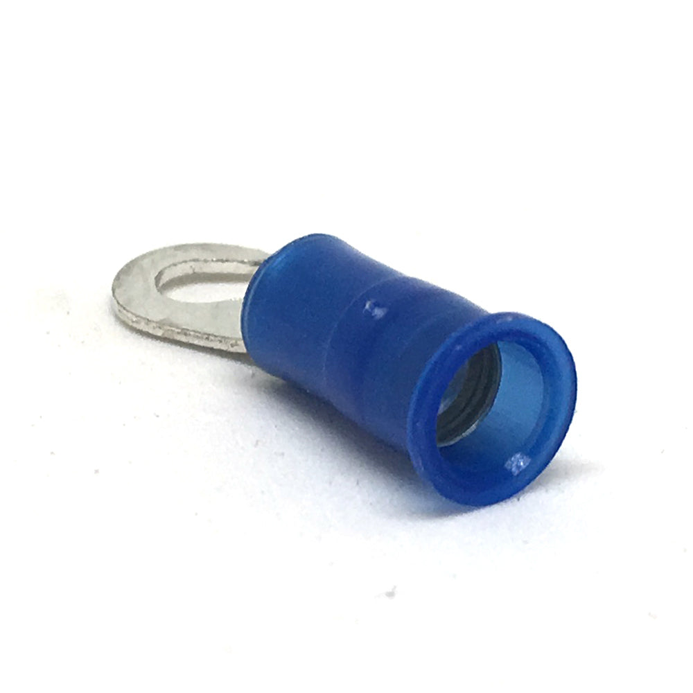 16-14 Gauge Nylon Insulated Hook Terminal Blue #8 Stud