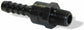 1/4 Inch Black Oxide Steel Air Line Full Swivel Hose End