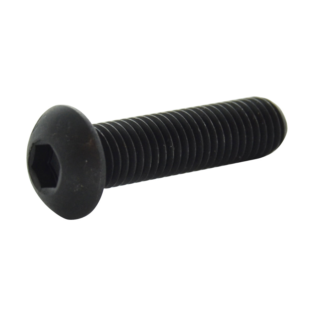 #10-32 x 5/8 Inch Fine Black Oxide Medium Carbon Steel Button Head Socket Cap Screw