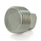 1-1/4" Schedule 80 316 Stainless Steel Heavy Duty Square Plug