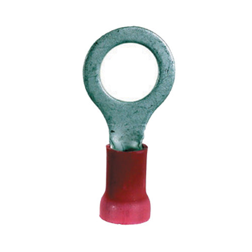 8 Gauge Terminal 1/2" Stud PVC Insulated Red