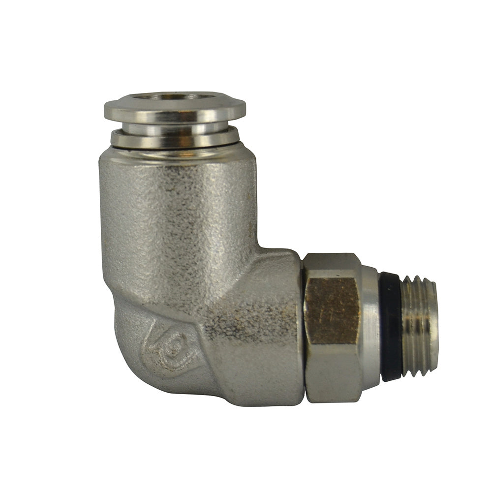 1/8 Inch Tube X 1/8 Inch Pipe Male Swivel Elbow - Universal Thread
