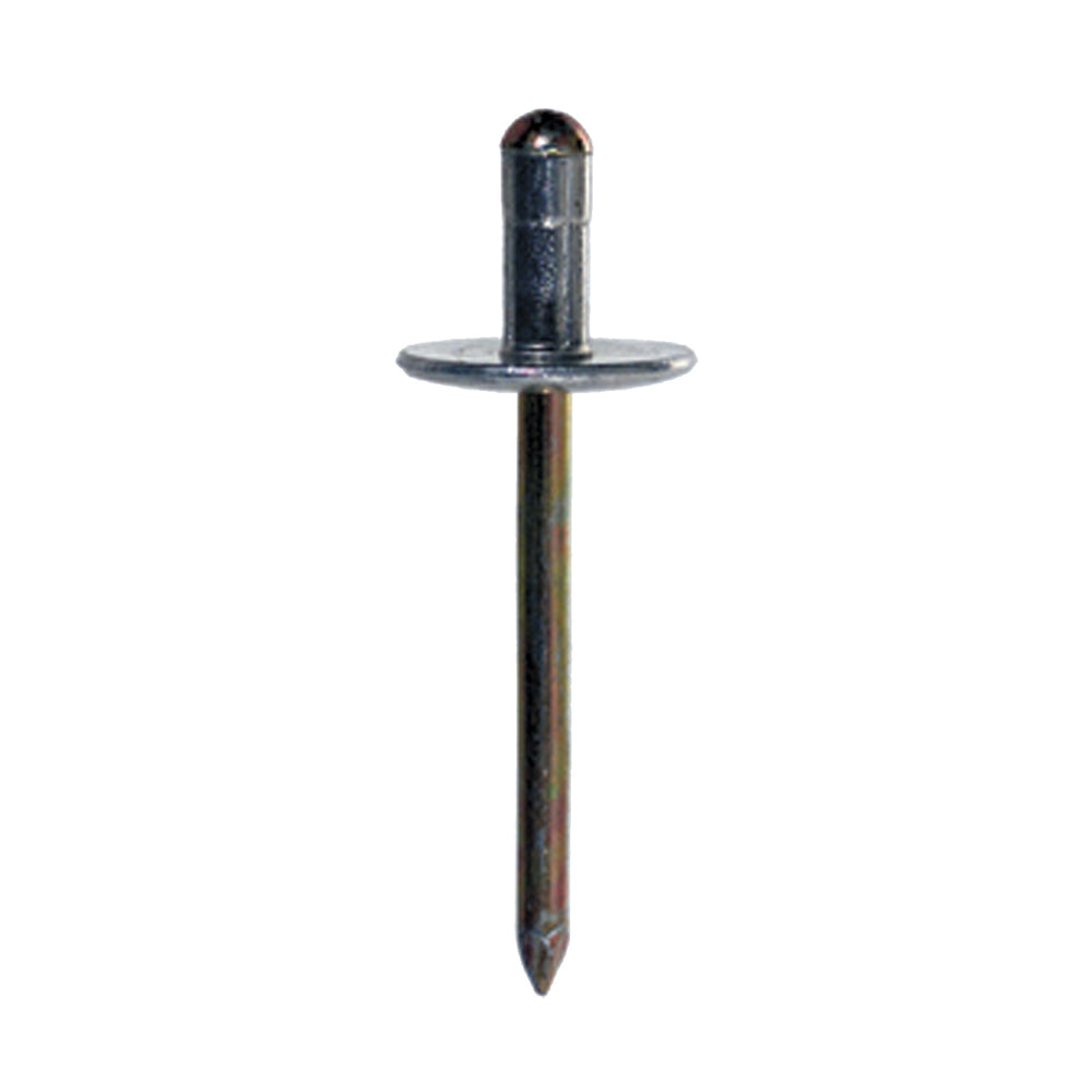 0.060 - 0.250 Inch Grip 3/16 Inch Dia X 0.406 Inch Aluminum Standard Flange Dome Head Multi-Grip Blind Rivet